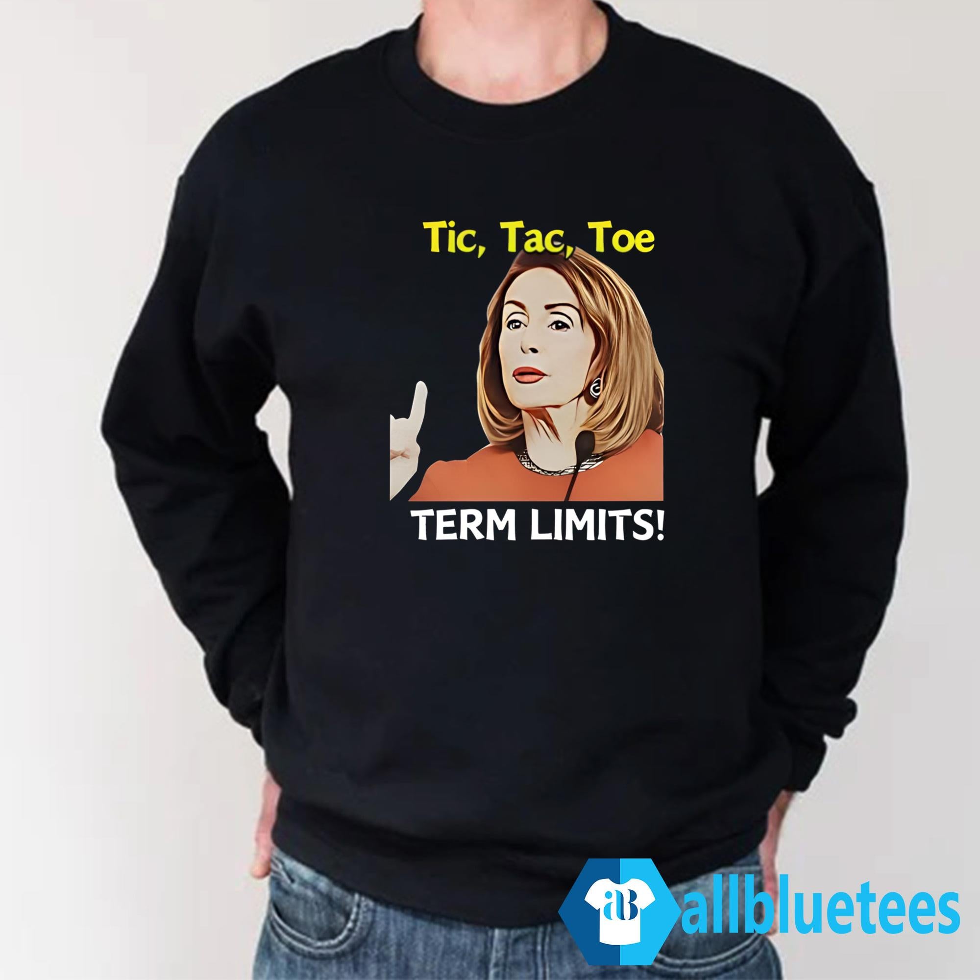 Nancy Pelosi Tic Tac Toe Term Limits Heavyweight Shirt
