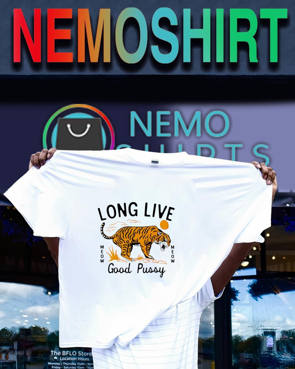 Tiger long live good pussy meow shirt