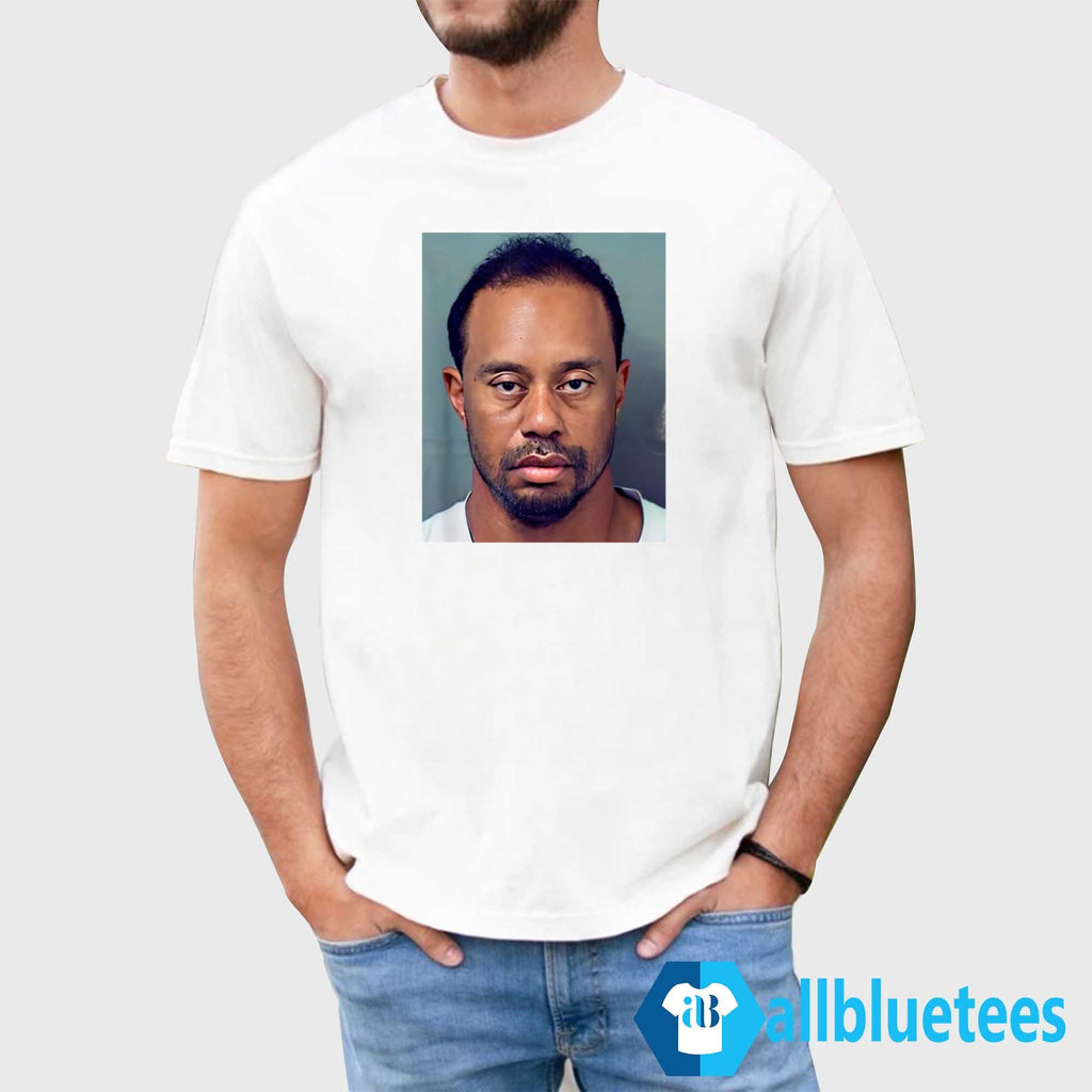 Tiger Woods Mugshot Shirt