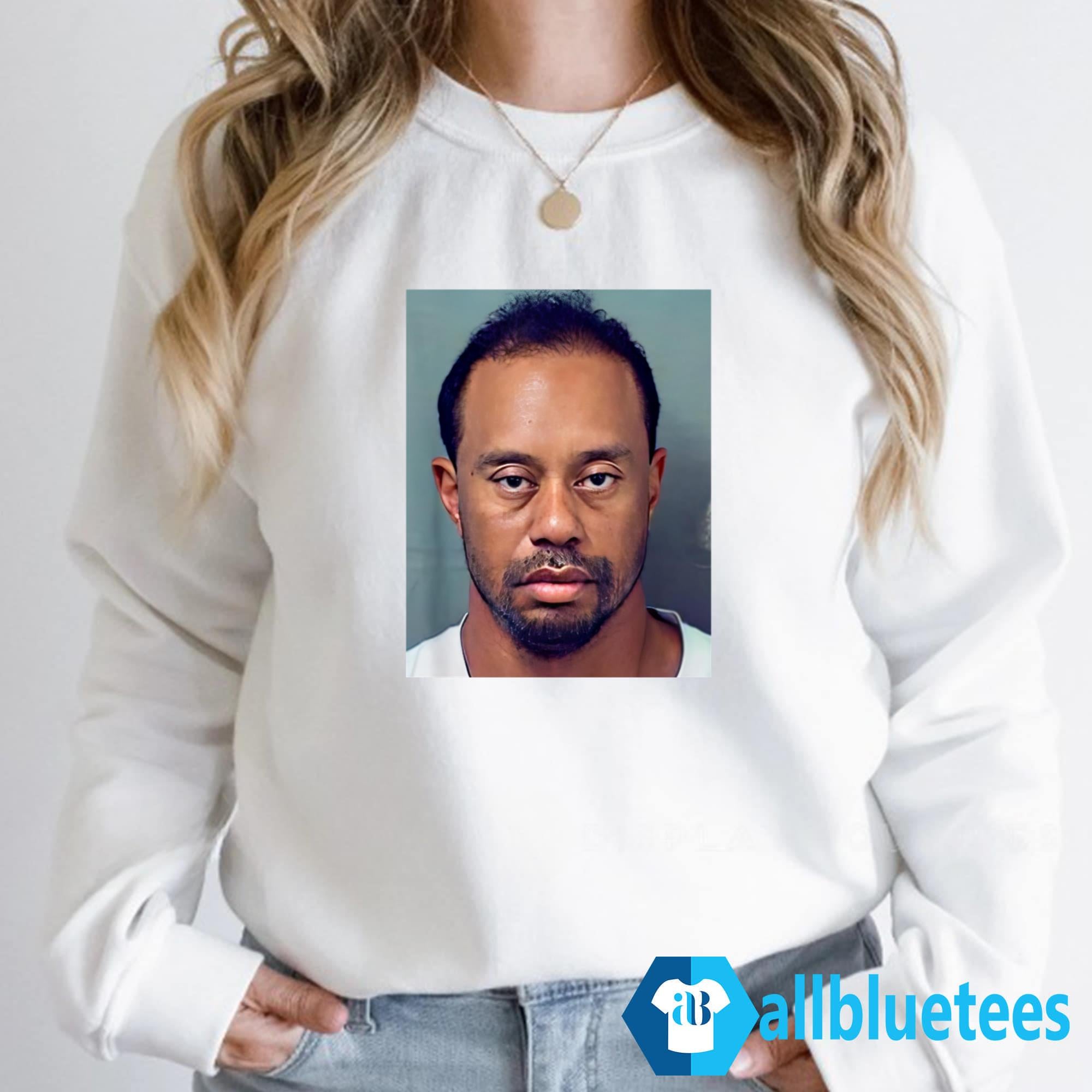 Tiger Woods Mugshot Shirt