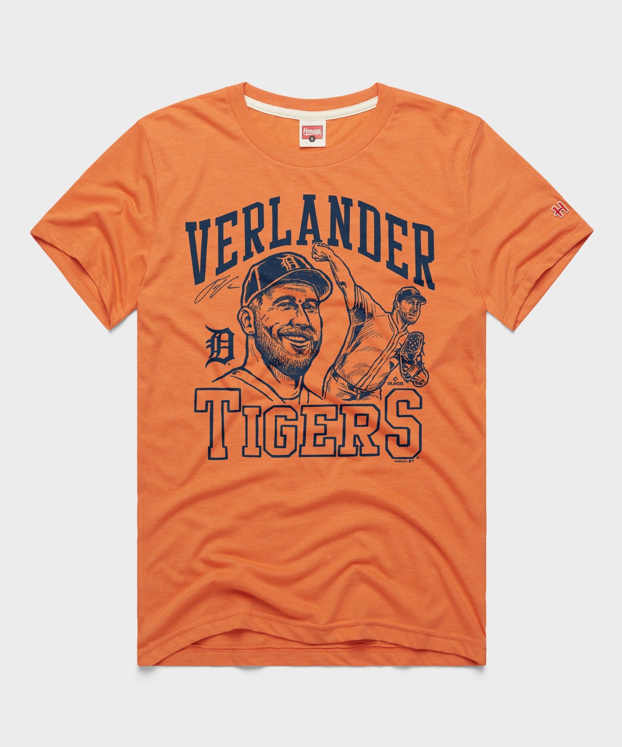 Tigers Justin Verlander Signature Portrait