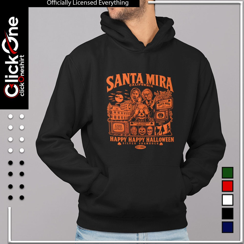 Tom Atkins Dan Obry Halloween Santa Mira California Happy Happy Halloween 1982 shirt