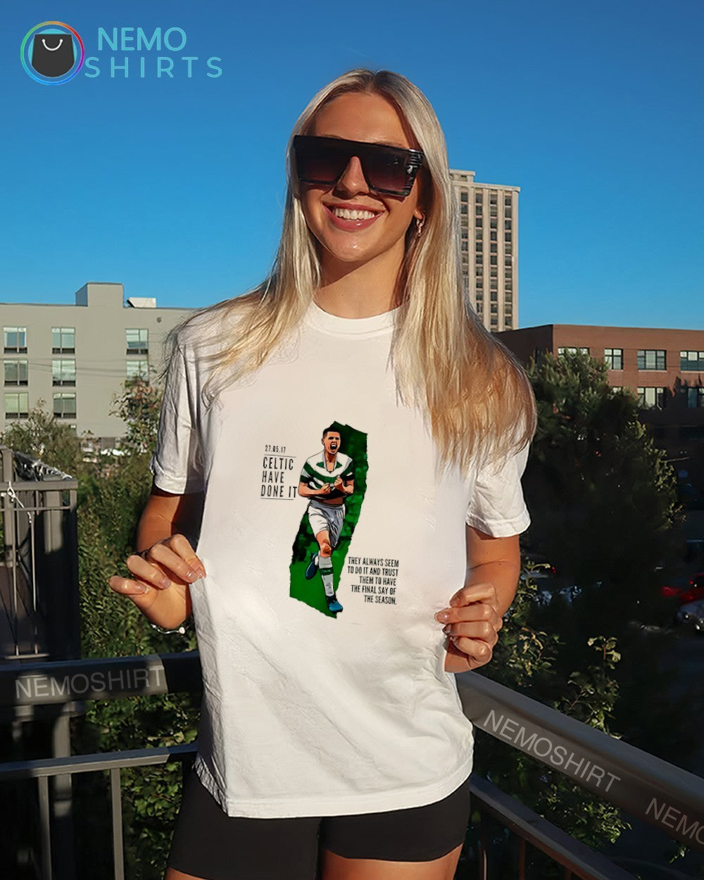 Tom Rogic Celtic FC have done it say of the season shirt