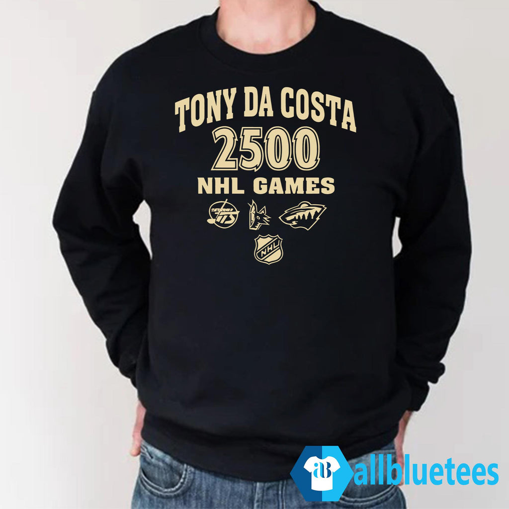 Tony Da Costa 2500 NHL Games Shirt