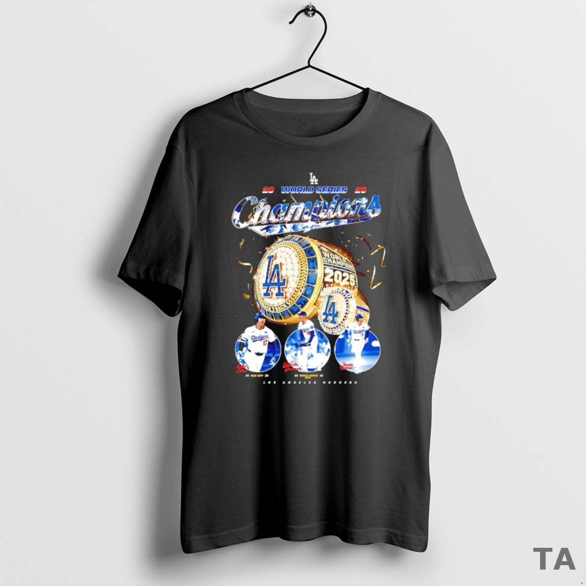 Top 2025 World Series Champions Los Angeles Dodgers Rings Ohtani Yonamoto And Freddie Shirt Hoodie Sweatshirt