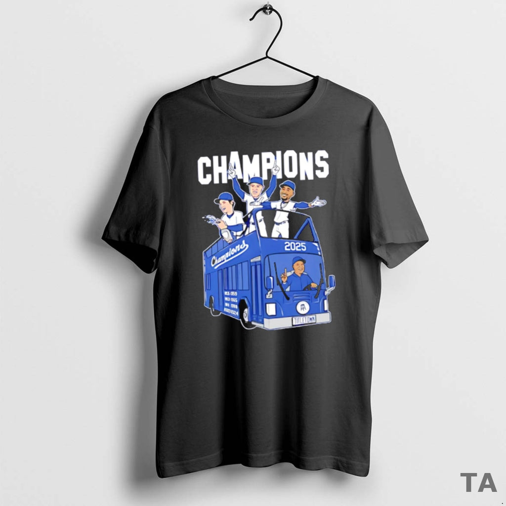 Top Best Los Angeles Are Back To Back Champions 2025 On The Parade Float Shirt Hoodie Sweatshirt | PurePodTees.com