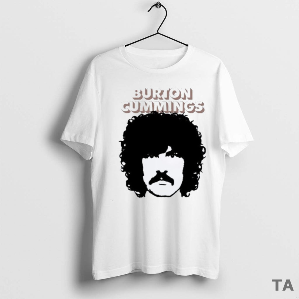 Top Burton Cummings Portrait Face T Shirt Sweater