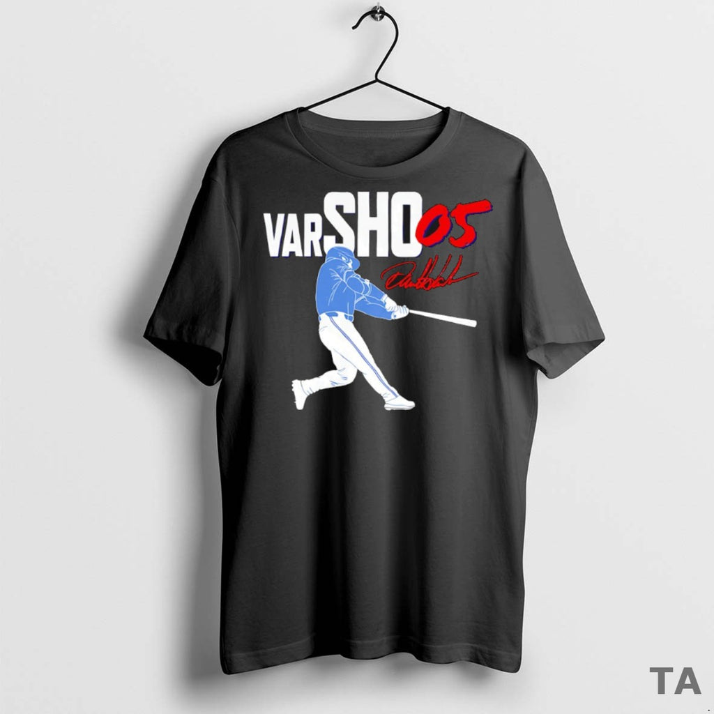 Top Daulton Varsho 05 Toronto Blue Jays Signature T Shirt Sweater