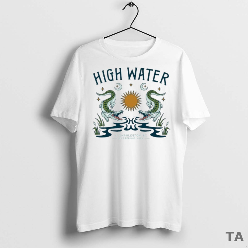 Top High Water N Charleston Sc Riverfront Park Swamp Gator T Shirt Sweater