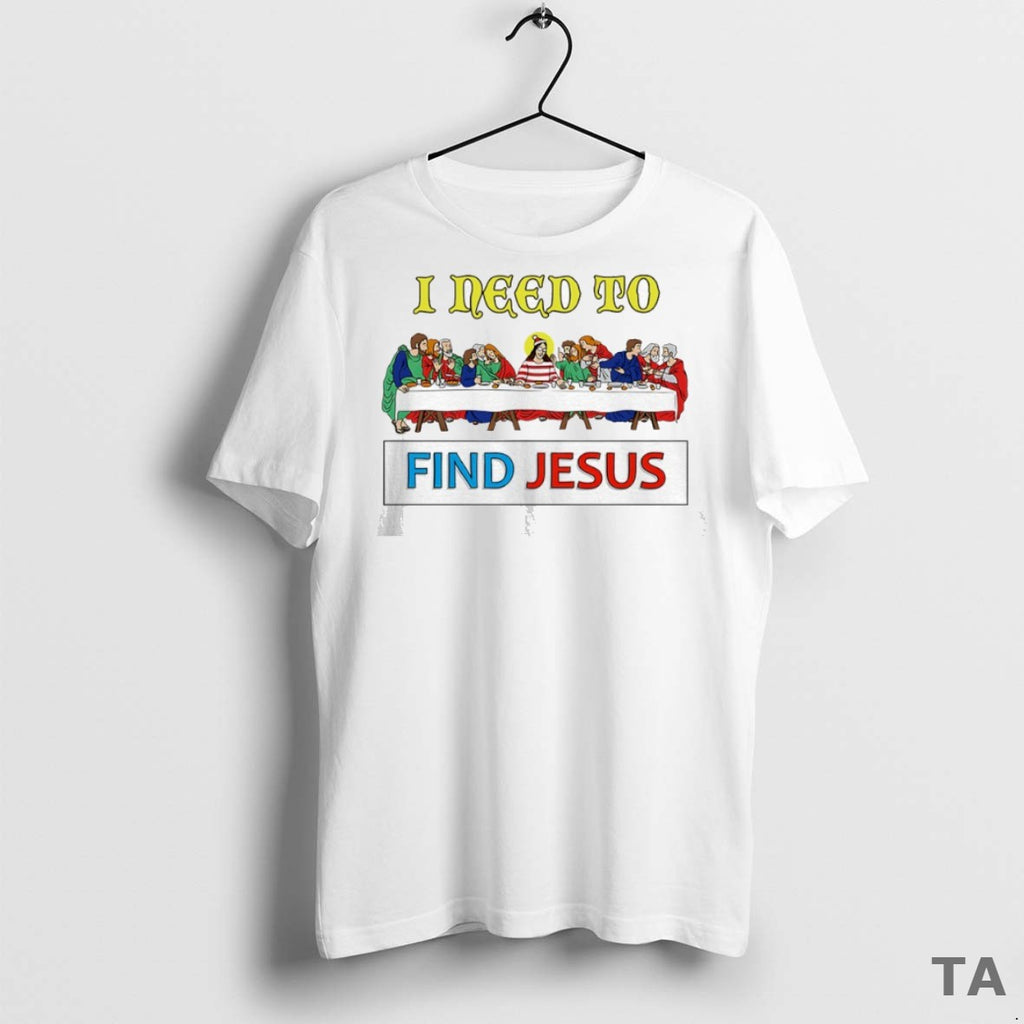 Top I Need To Find Jesus Wheres Wally T Shirt Sweater