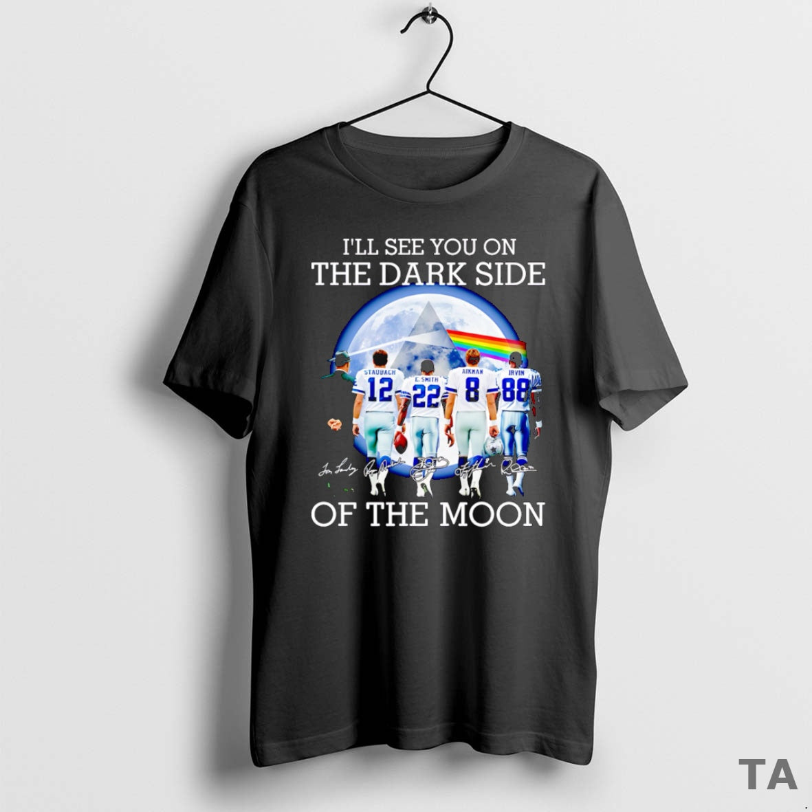 Top Ill See You On The Dark Side Of The Moon Dallas Cowboys Shirt Hoodie Sweatshirt | PurePodTees.com