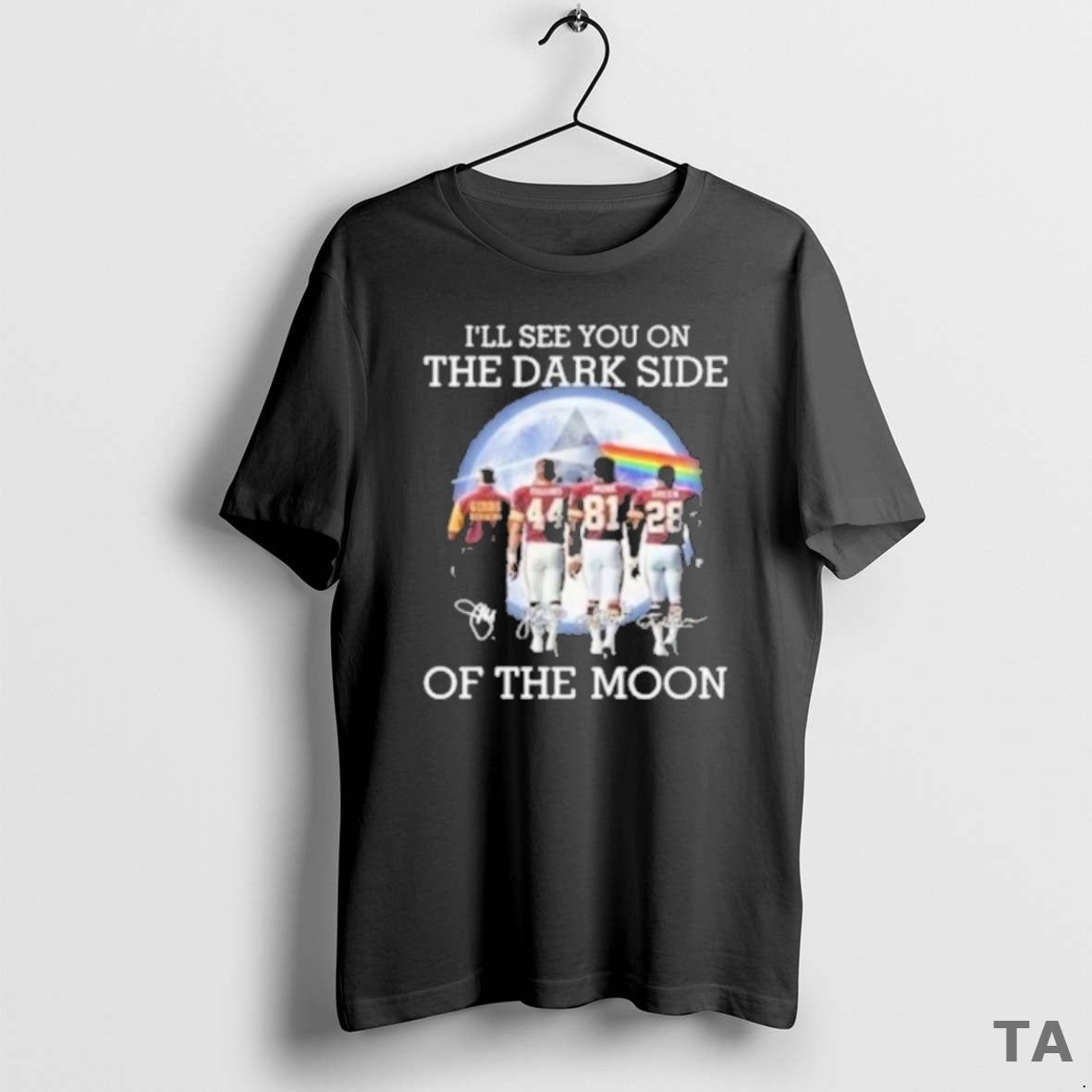 Top Ill See You On The Dark Side Of The Moon Washington Redskins Legends Signatures Shirt Hoodie Sweatshirt | PurePodTees.com
