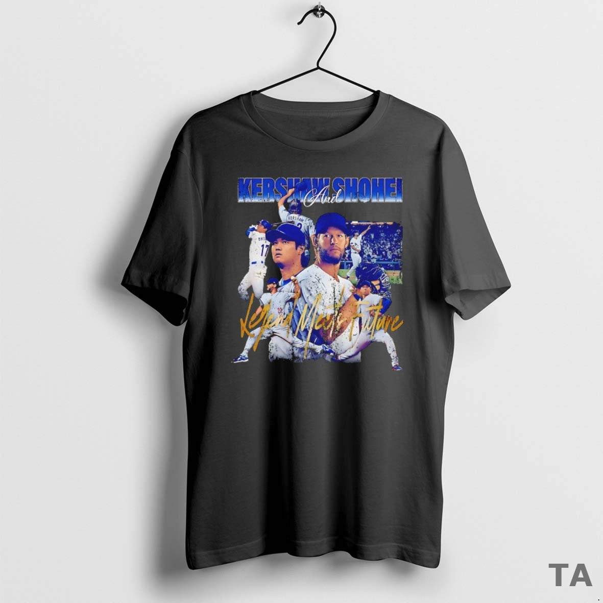 Top Legend Meets Future Shohei Ohtani And Clayton Kershaw Los Angeles Dodgers Vintage Shirt Hoodie Sweatshirt