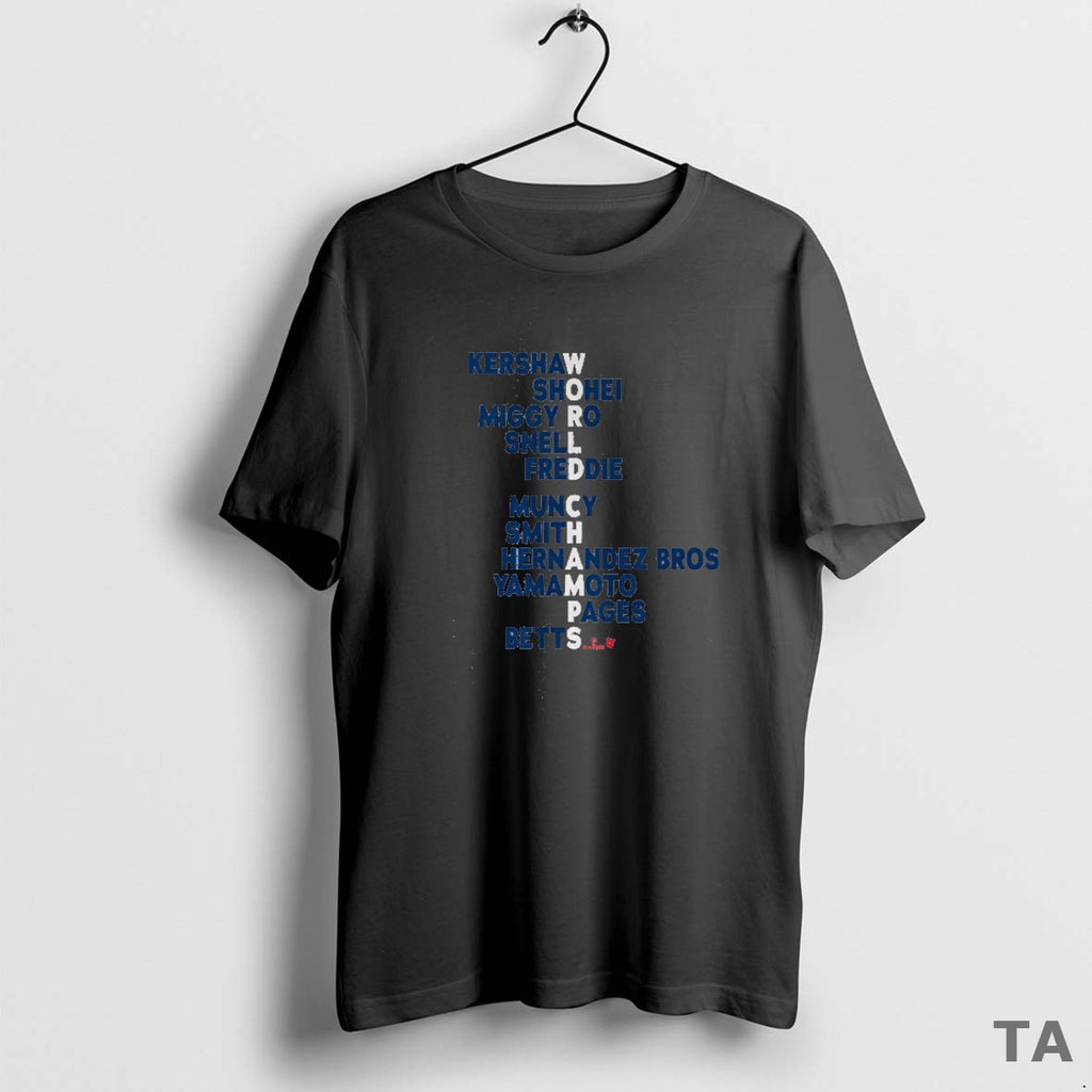 Top Los Angeles Dodgers Kershaw Shohei Miggy Ro Snell Freddie Muncy Smith Hernandez Bros Yamamoto Shirt Hoodie Sweatshirt
