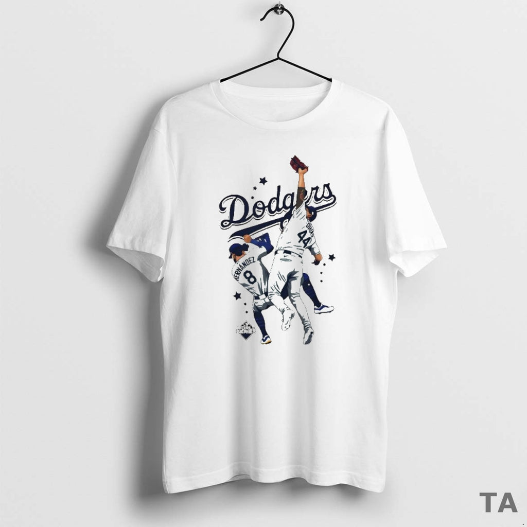 Top Los Angeles Dodgers Kike Hernandez And Andy Pages Catch 2025 World Series Champs Shirt Hoodie Sweatshirt