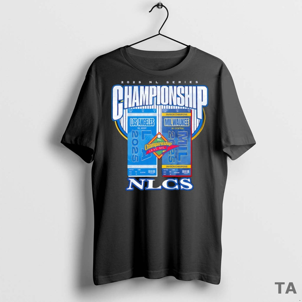 Top Los Angeles Dodgers Vs Milwaukee Brewers 2025 Nlcs Series Championship Tickets T Shirt Sweater