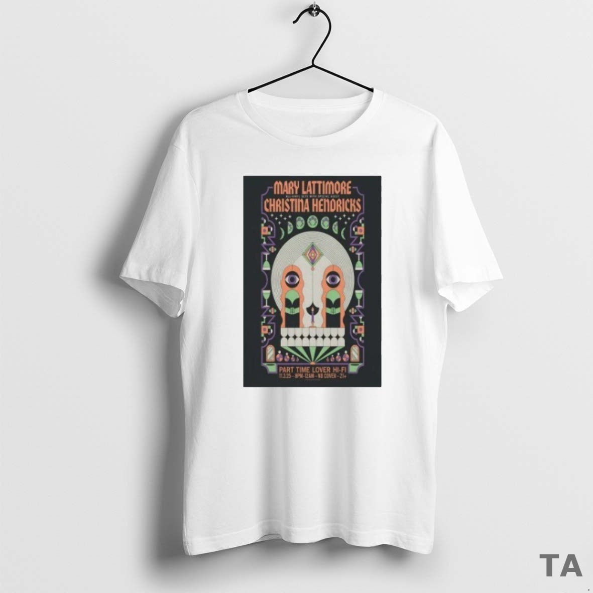 Top Mary Lattimore And Christina Hendricks Nov 3 2025 Part Time Lover Hi Fi Show Shirt Hoodie Sweatshirt | PurePodTees.com