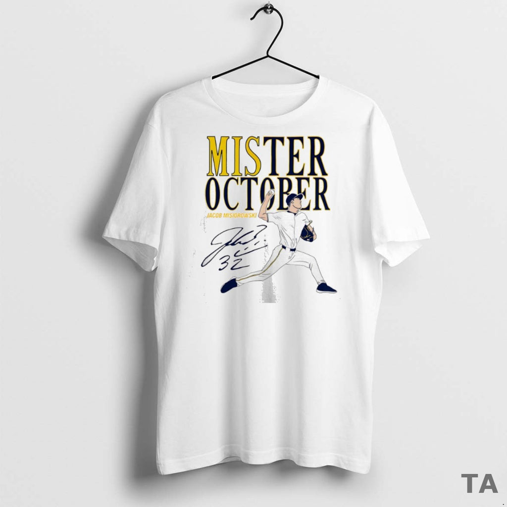Top Mis Ter October Jacob Misiorowski Milwaukee Brewers Mlb Signature T Shirt Sweater