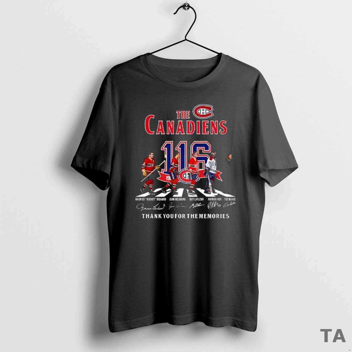 Top Montreal Canadiens 116th Anniversary Thank You For The Memories Cross The Street Shirt Hoodie Sweatshirt