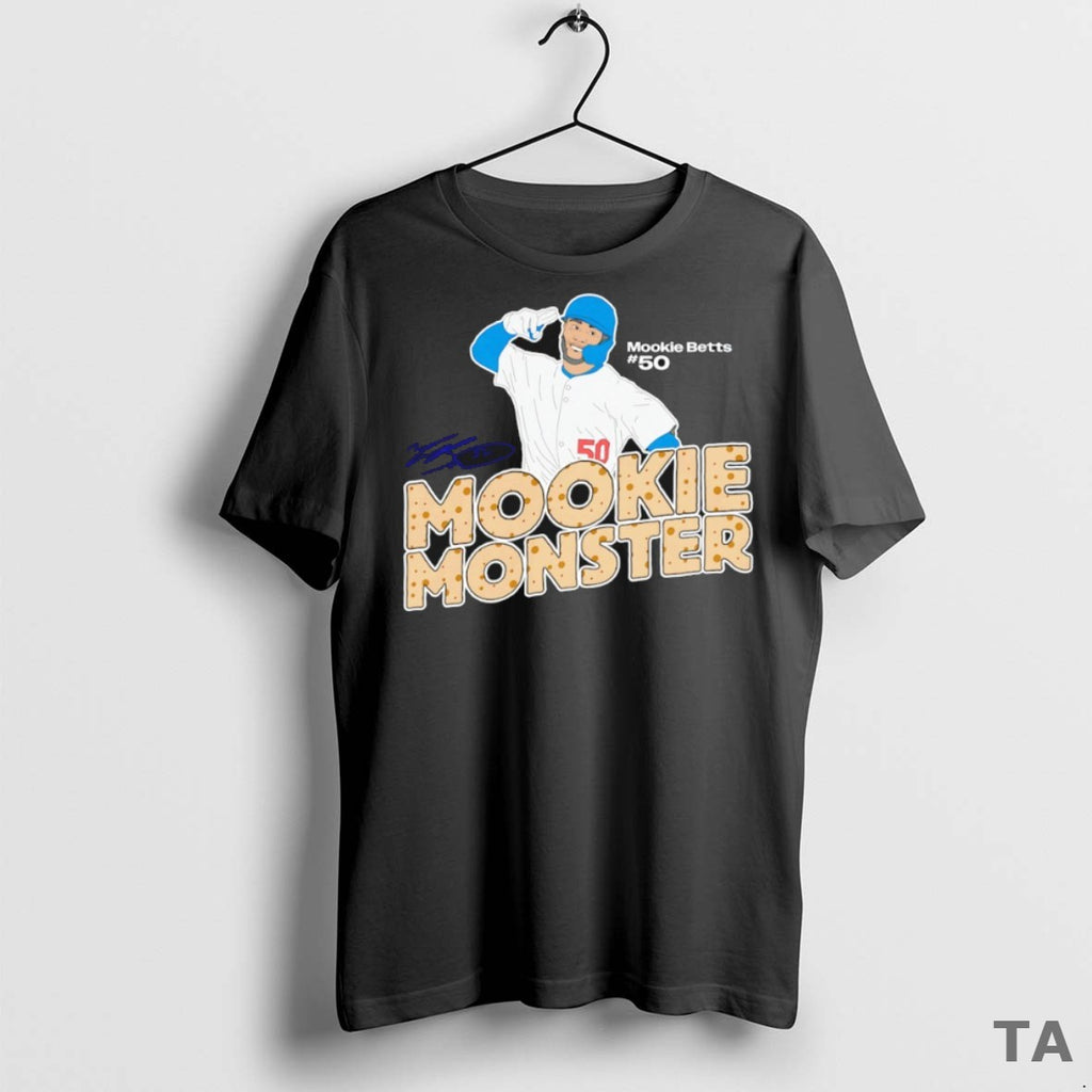 Top Mookie Monster Los Angeles Dodgers Mookie Betts Signature T Shirt Sweater