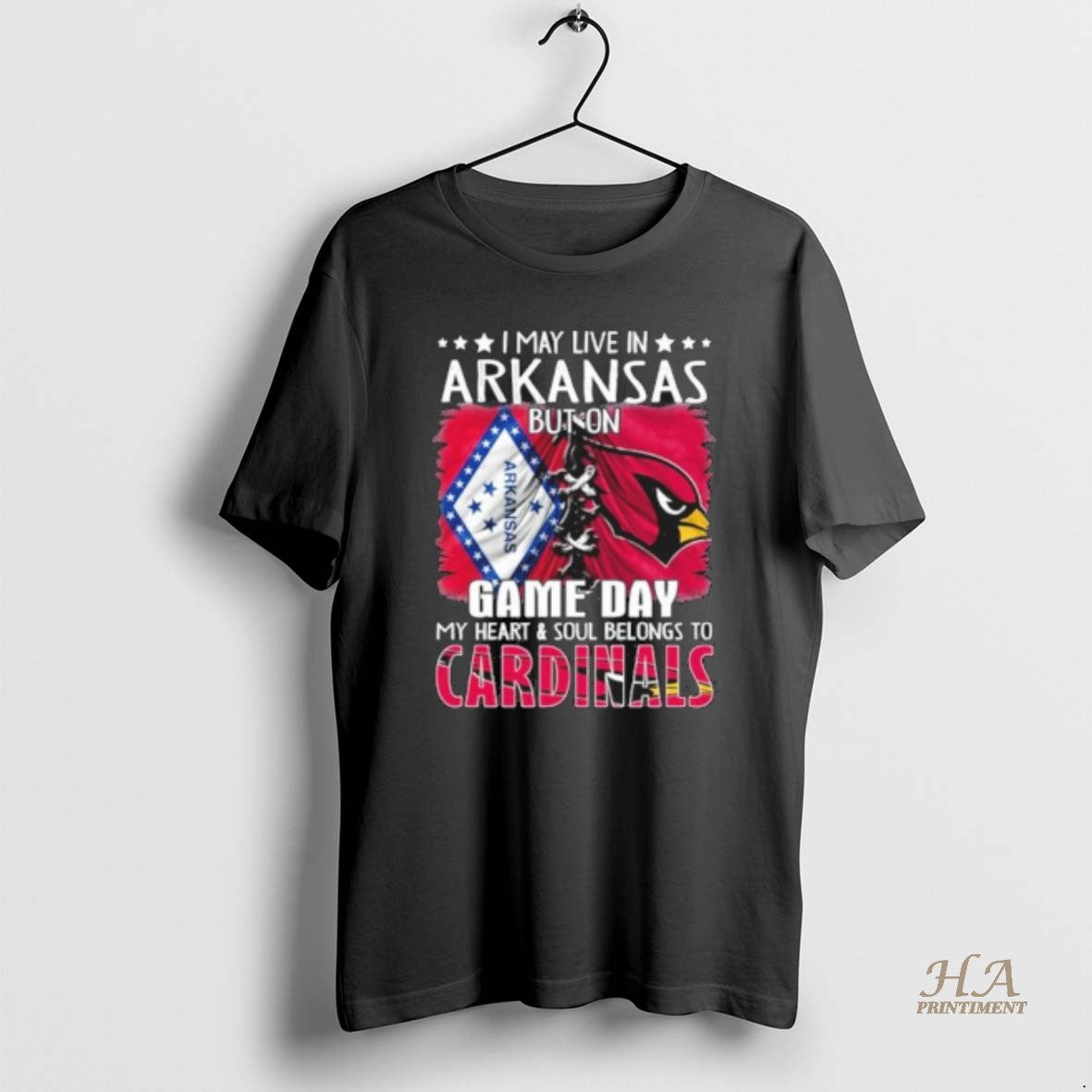 Top Official I May Live In Arkansas But On Gameday My Heart And Soul Belongs Shirt Hoodie Sweatshirt | PurePodTees.com