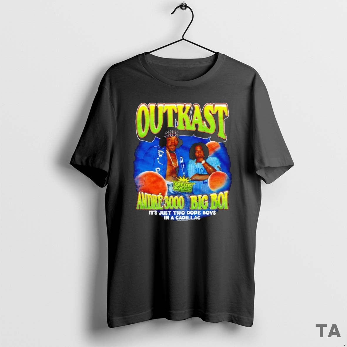 Top Outkast Andre 3000 Bigboi Its Juts Two Dope Boys In A Cadillac Shirt Hoodie Sweatshirt | PurePodTees.com
