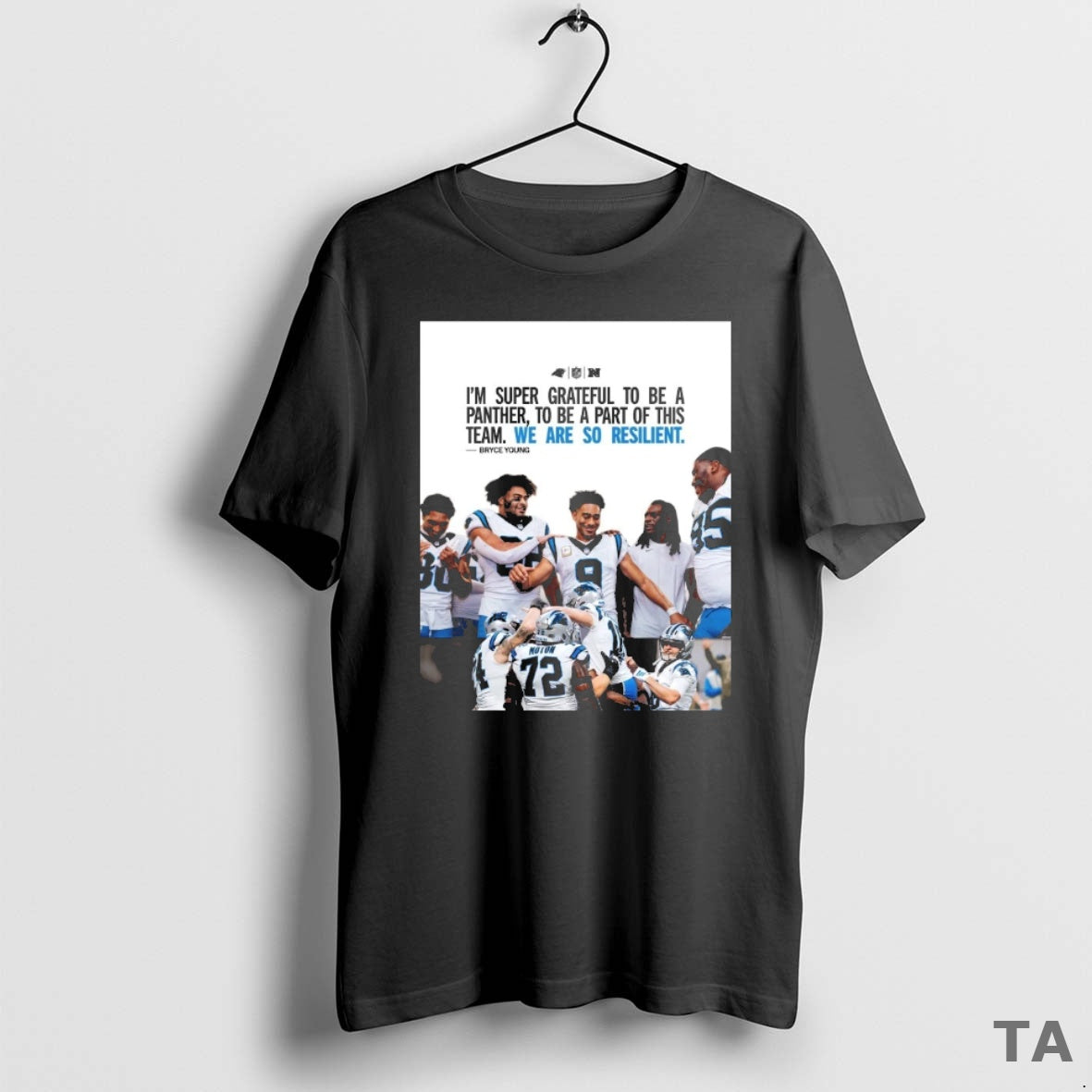 Top Panthers Bryce Young Im Super Grateful To Be A Panther To Be A Part Shirt Hoodie Sweatshirt | PurePodTees.com