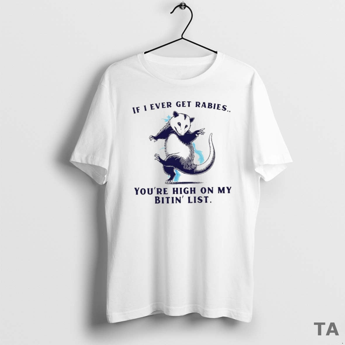 Top Premium Rat If I Ever Get Rabies Youre High On My Bitin List Shirt Hoodie Sweatshirt | PurePodTees.com