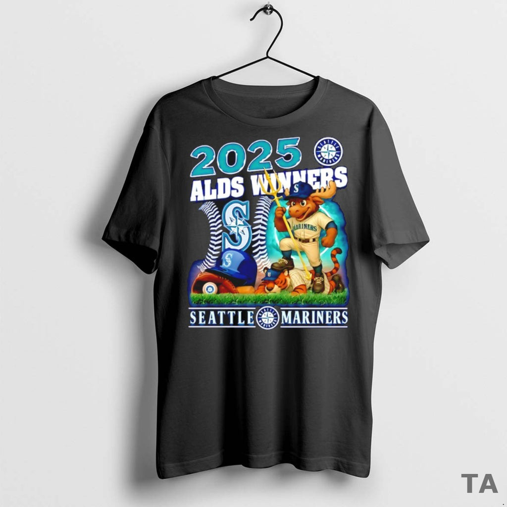Top Seattle Mariners 2025 Alds Winners Mascot T Shirt Sweater