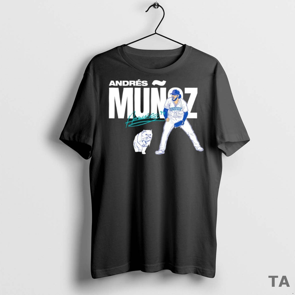 Top Seattle Mariners Baseball Andres Munoz Signature T Shirt Sweater