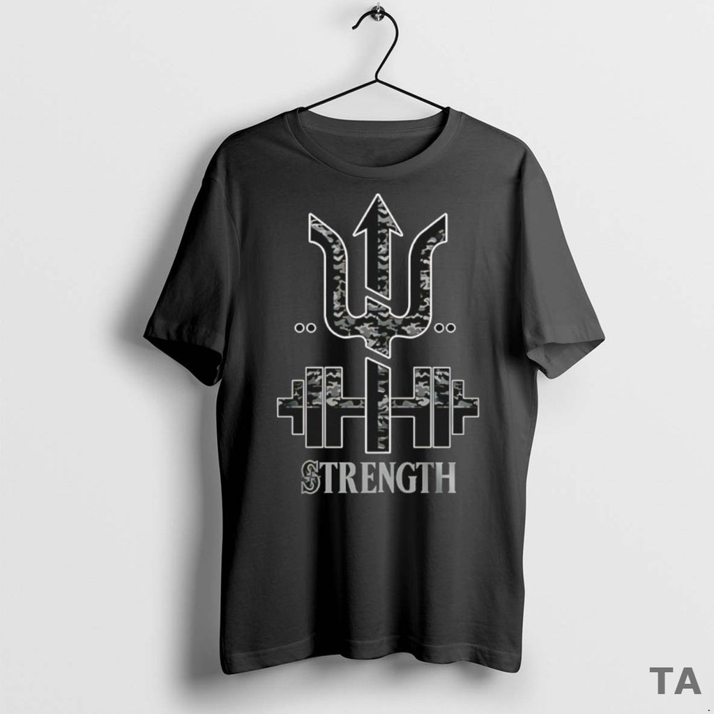 Top Seattle Mariners Strength Trident T Shirt Sweater