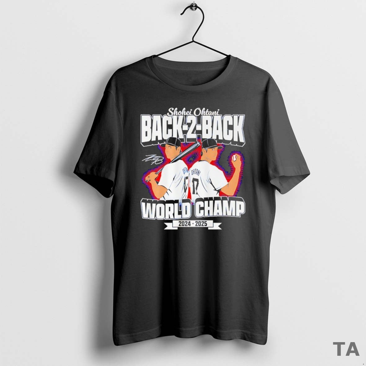 Top Shohei Ohtani Los Angeles Dodgers Back To Back World Champs 2024 2025 Shirt Hoodie Sweatshirt | PurePodTees.com