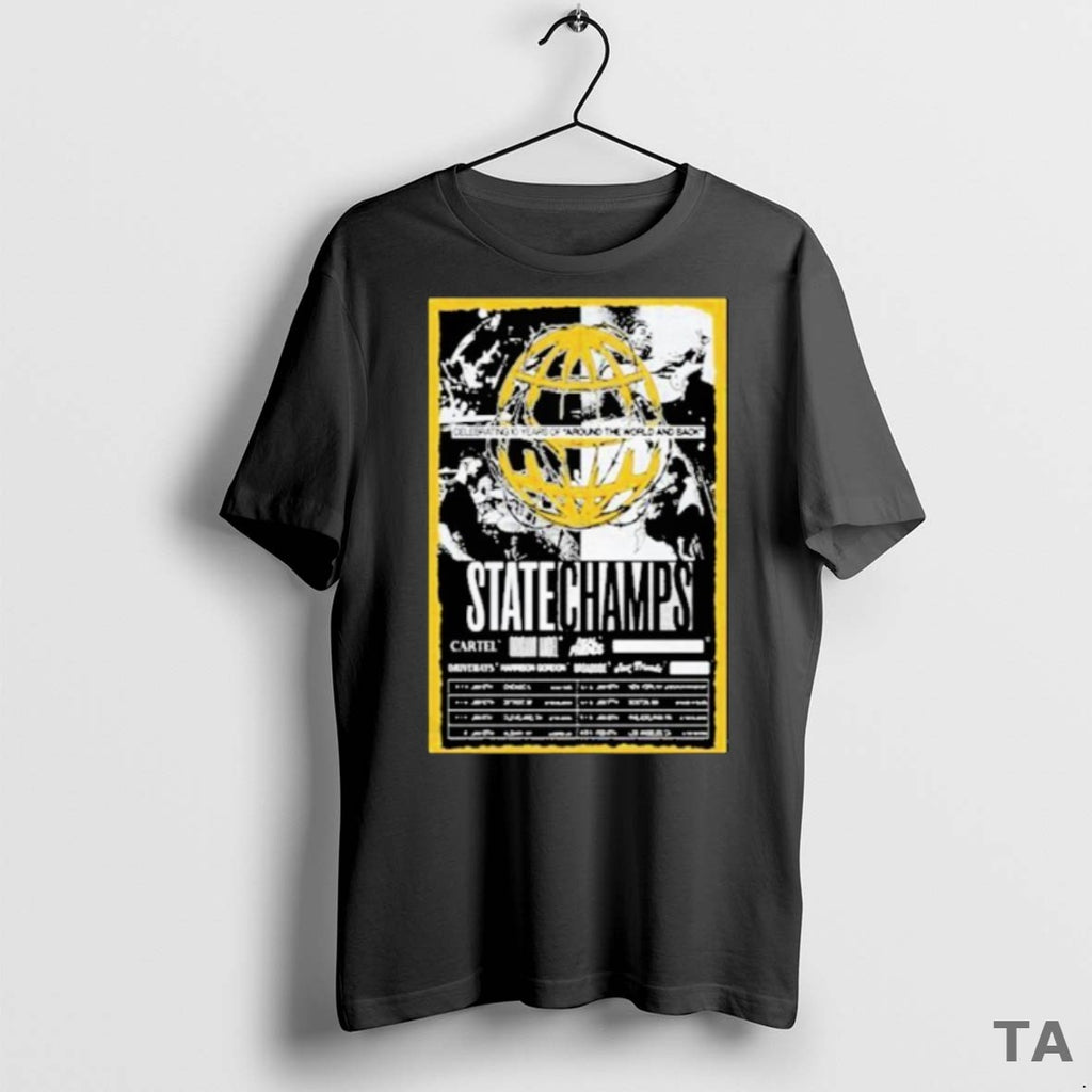 Top State Champs Around The World And Back Tour 2026 Globe T Shirt Sweater