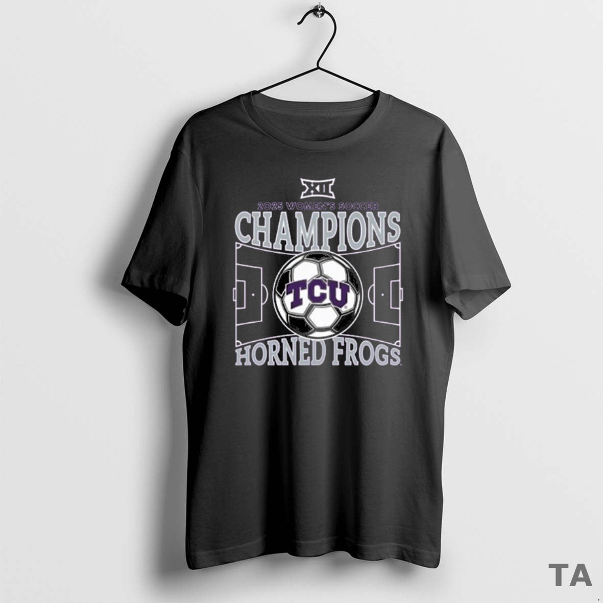 Top Tcu Horned Frogs Texas Christian University Womens Soccer 2025 Big 12 Regular Season Champions Shirt Hoodie Sweatshirt