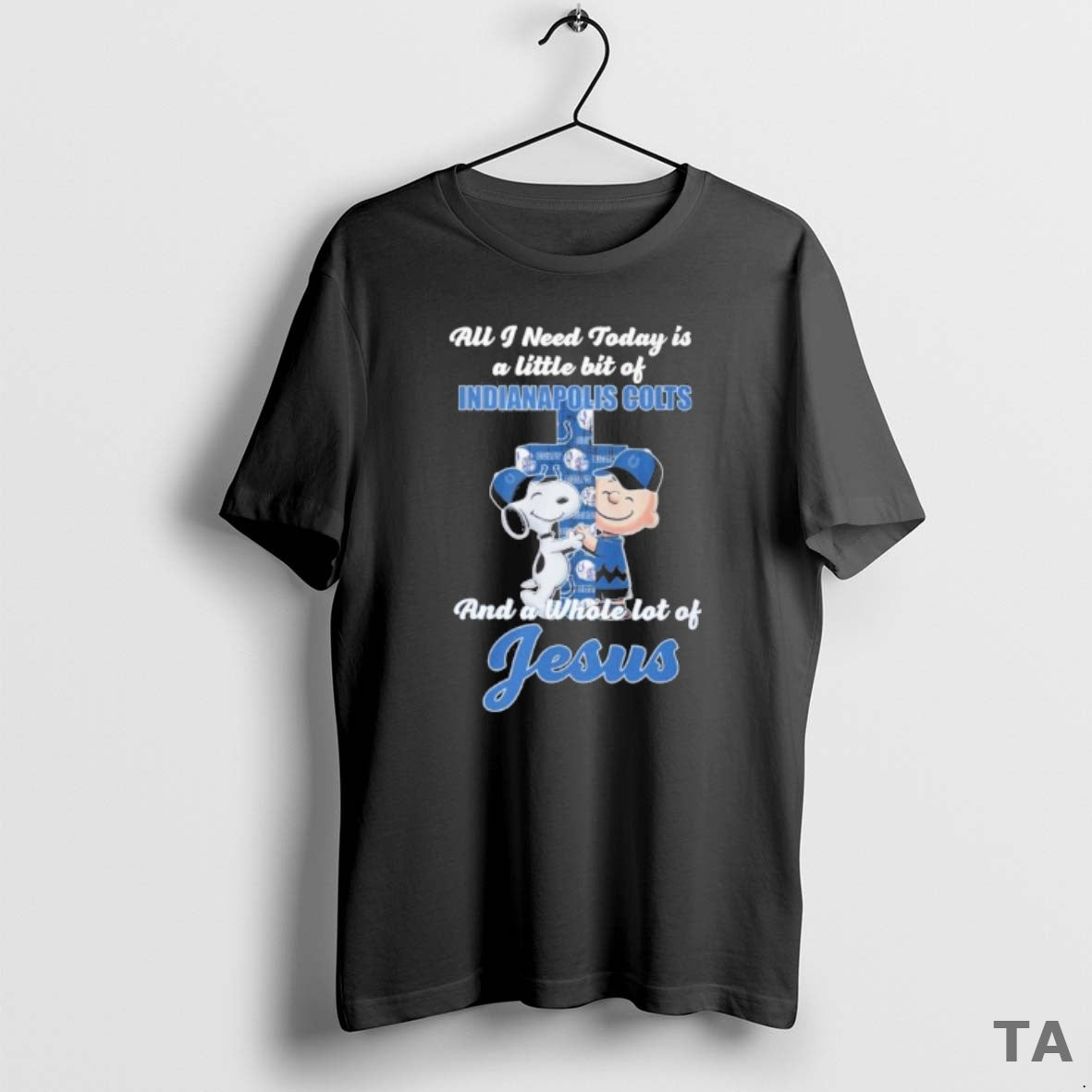 Top The Peanuts All I Need Today Is A Little Bit Of Indianapolis Colts And Shirt Hoodie Sweatshirt | PurePodTees.com