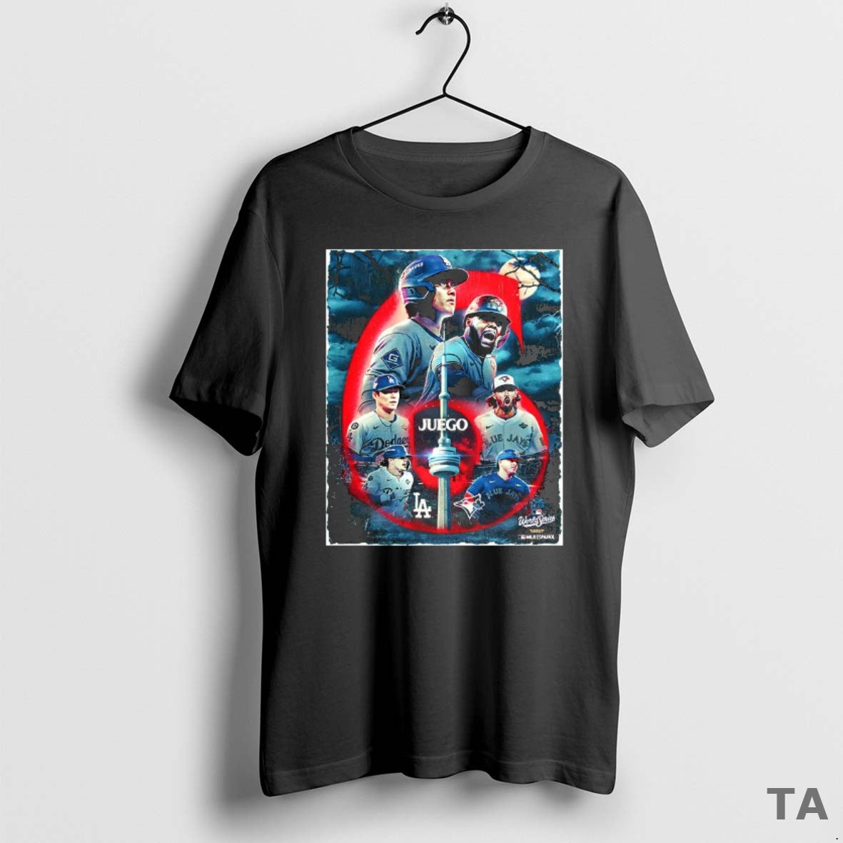 Top Toronto Blue Jays Vs Los Angeles Dodgers World Series 2025 Juego 6 Halloween Day Shirt Hoodie Sweatshirt