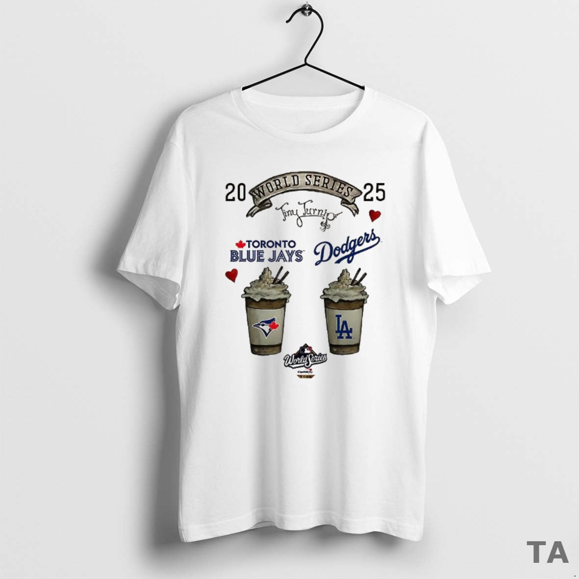 Top Toronto Blue Jays Vs Los Angeles Dodgers World Series 2025 Fresh Cream Coffee Shirt Hoodie Sweatshirt | PurePodTees.com