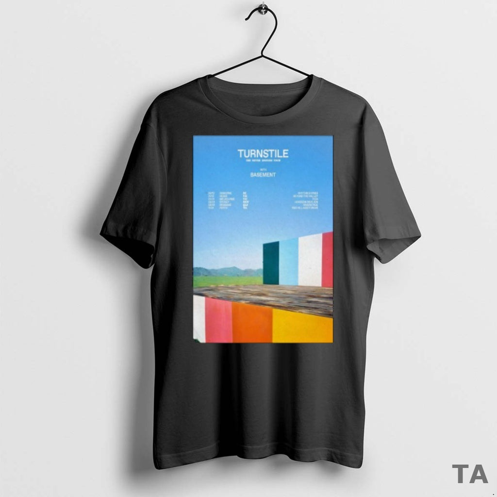 Top Turnstile With Basement 2025 2026 The Never Enough Tour T Shirt Sweater