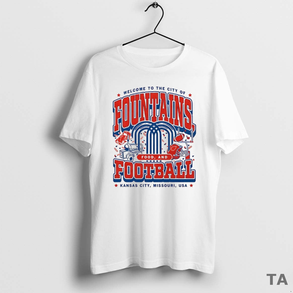 Top Welcome To The City Of Fountains Food And Kansas City Chiefs Football Shirt Hoodie Sweatshirt | PurePodTees.com
