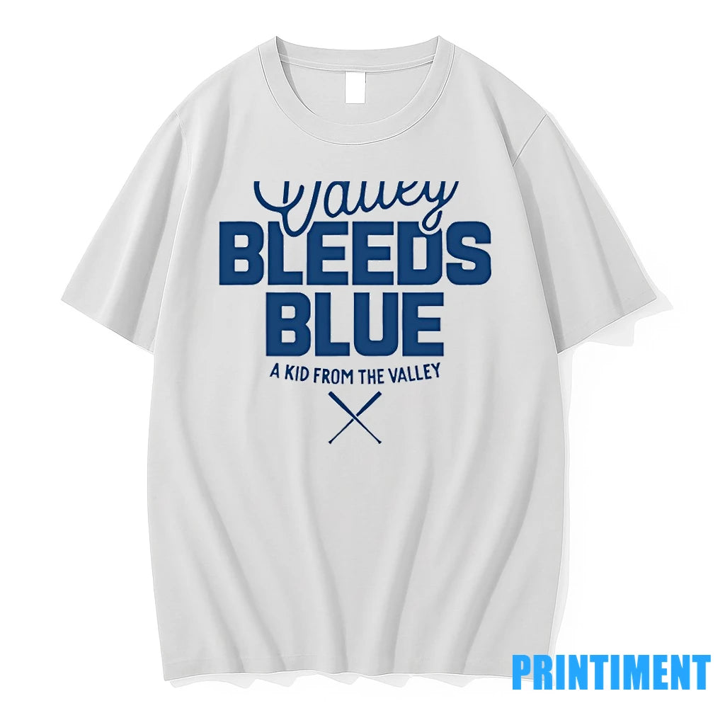 Toronto Blue Jays The Valley Bleeds Blue A Kid From The Valley Mlb Baseball 2025 Shirt Hoodie Sweatshirt | PurePodTees.com