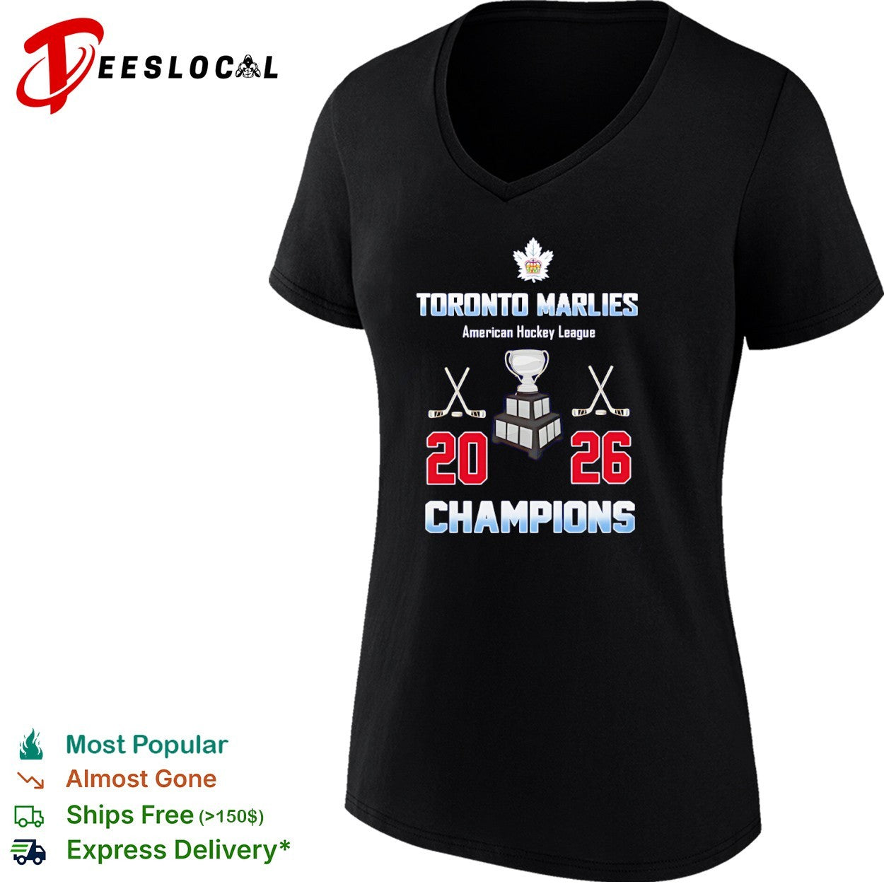 Toronto Marlies 2026 Champions American Hockey League trophy shirt