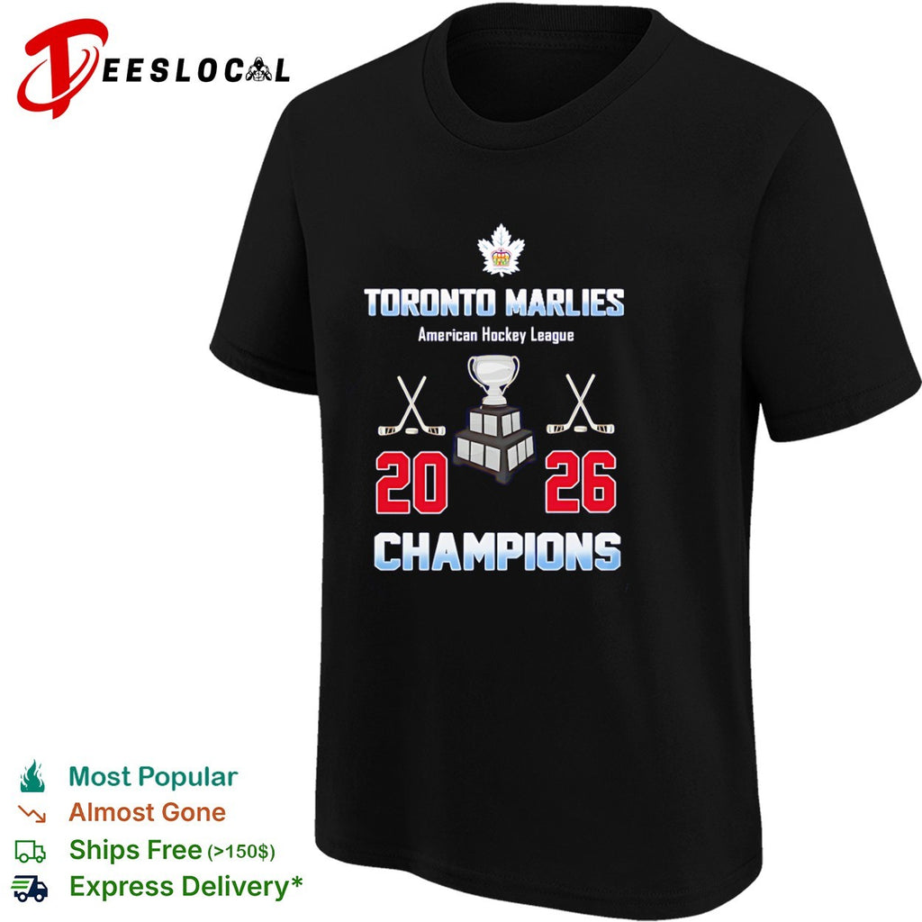 Toronto Marlies 2026 Champions American Hockey League trophy shirt