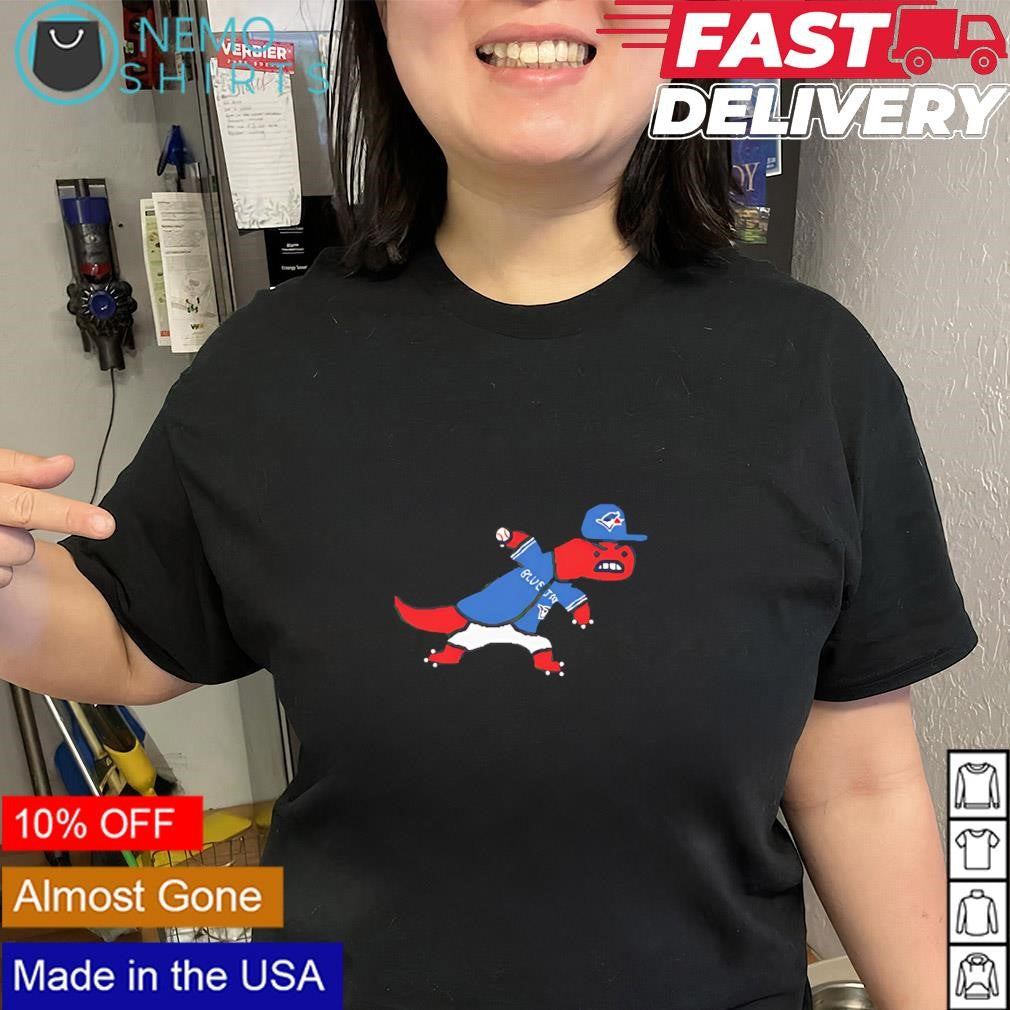Toronto Raptors and Blue Jays mascot mashup cartoon shirt