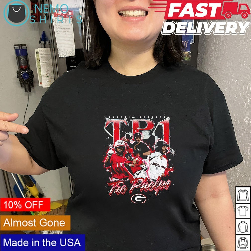 Tre Phelps TP1 Georgia Bulldogs baseball player shirt