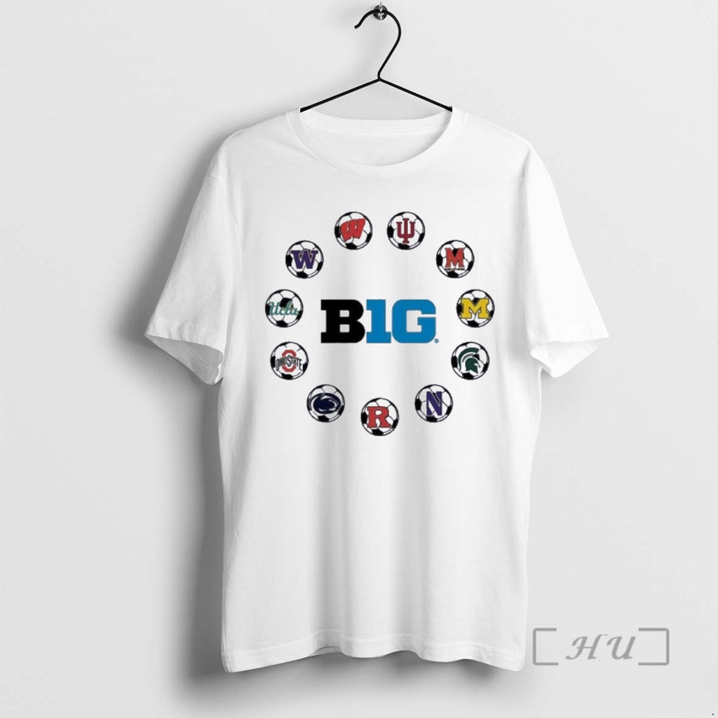 Trending 2025 Big Ten Mens Soccer All Teams Shirt Hoodie Sweatshirt | PurePodTees.com
