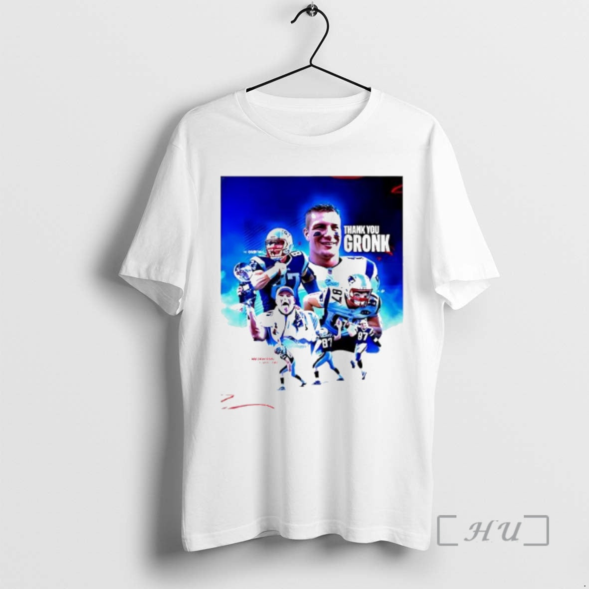 Trending 2025 Patriot Thank You Gronk Graphic Shirt Hoodie Sweatshirt | PurePodTees.com