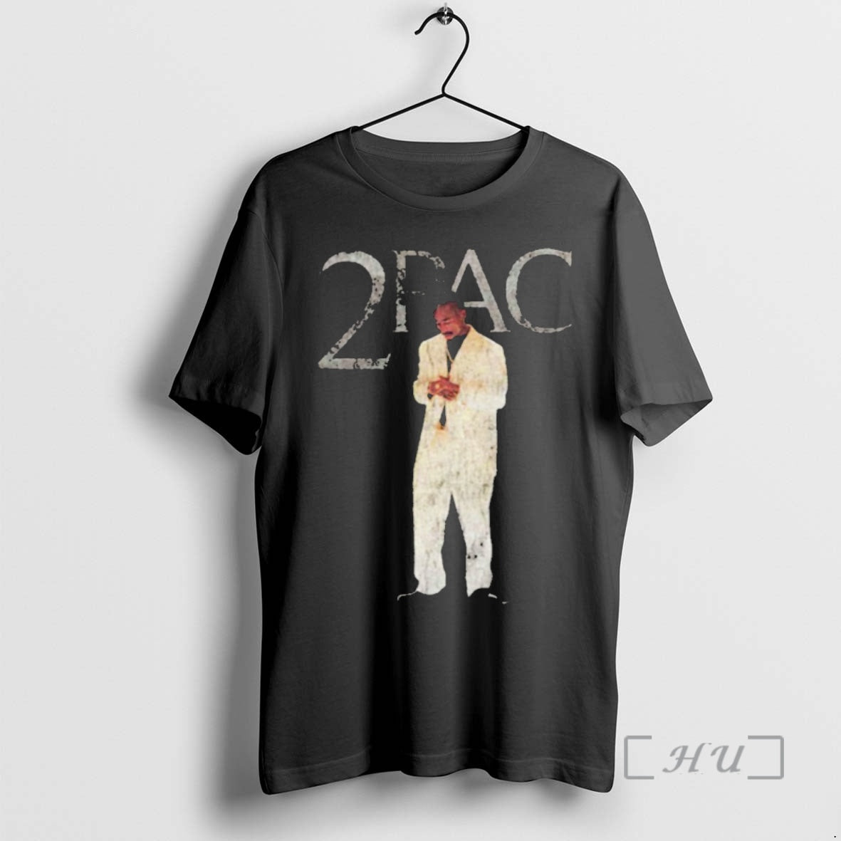 Trending 2pac Tupac Shakur White Suit Shirt Hoodie Sweatshirt | PurePodTees.com