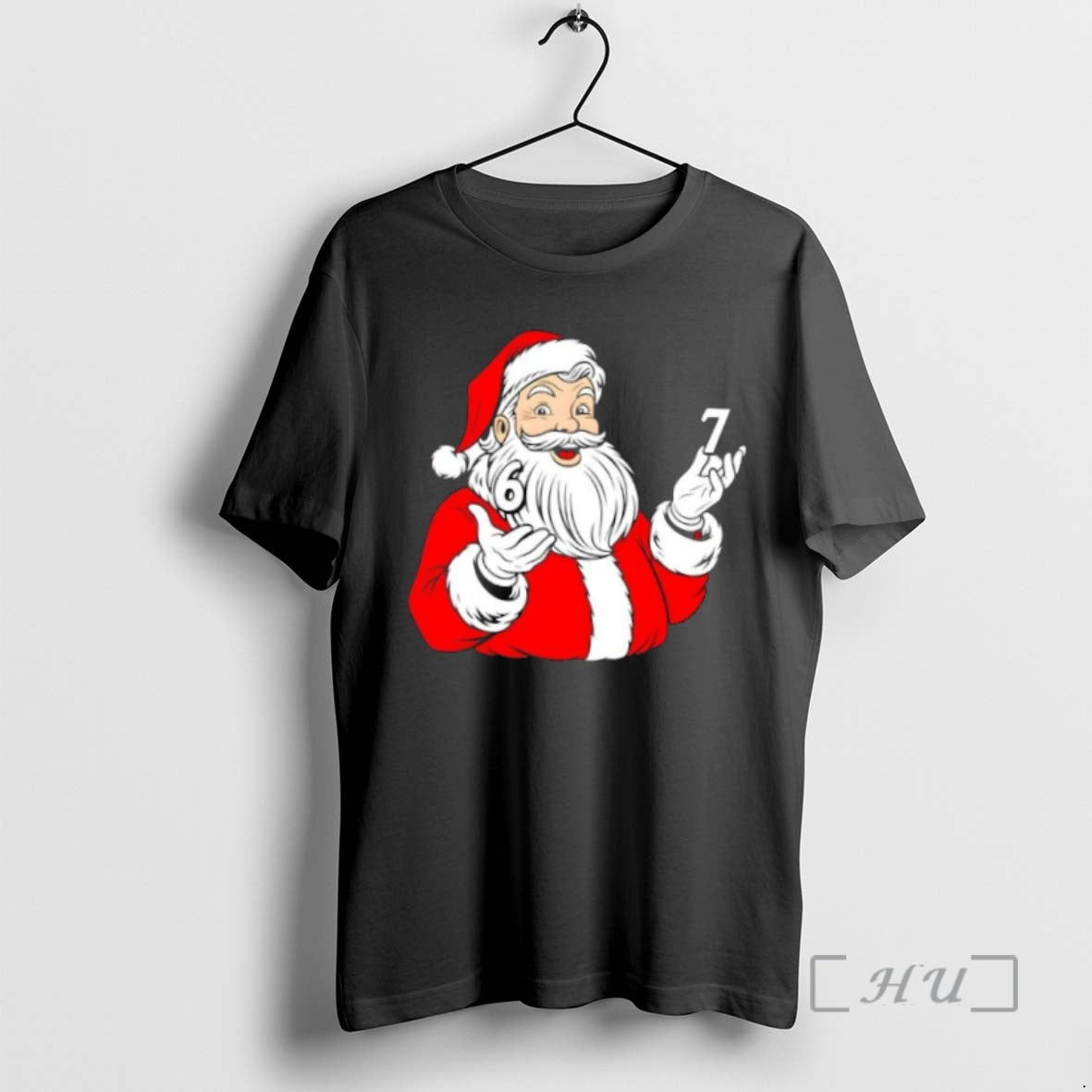 Trending 6 7 Santa Claus Christmas Cartoon Shirt Hoodie Sweatshirt | PurePodTees.com