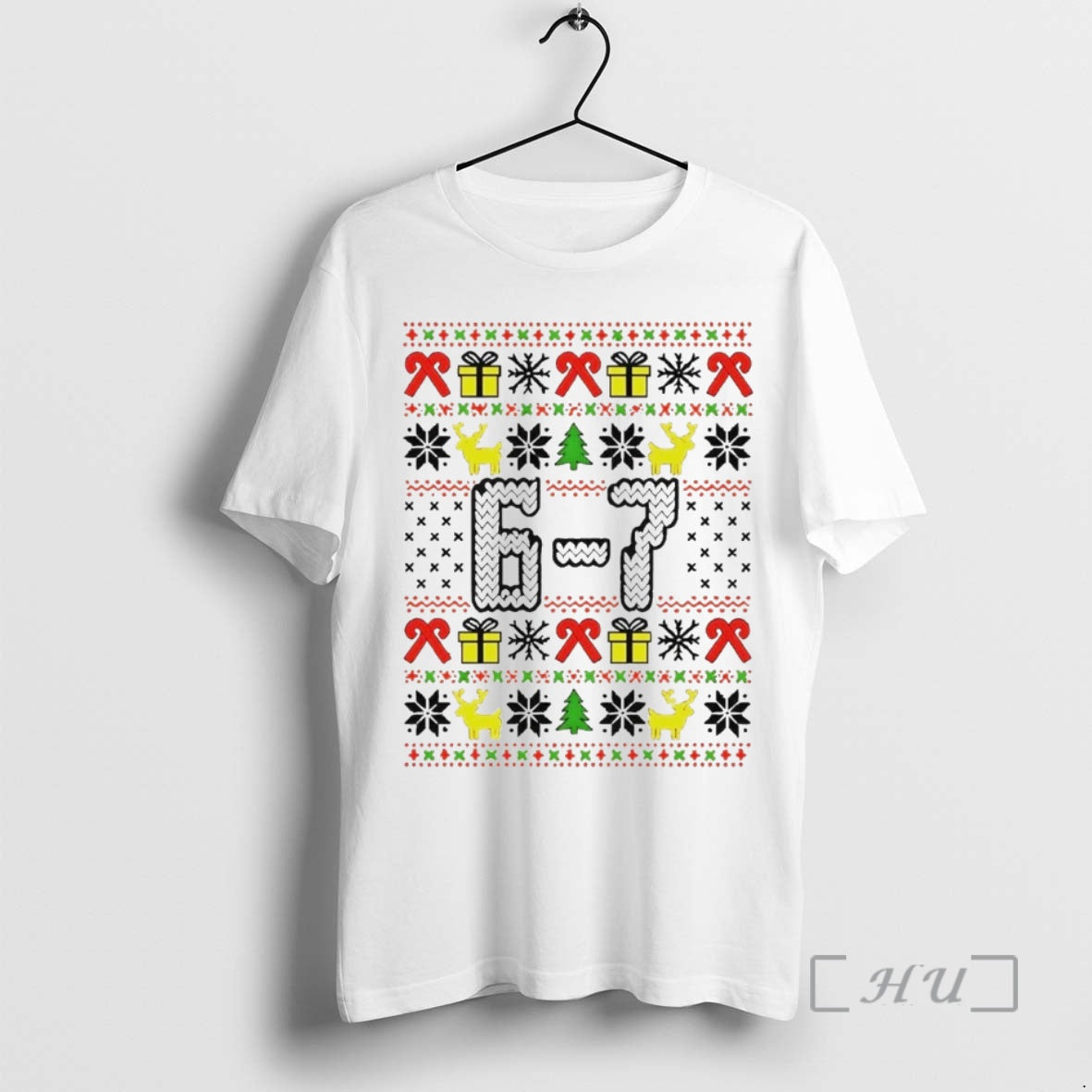 Trending 6 7 Ugly Christmas Shirt Hoodie Sweatshirt | PurePodTees.com