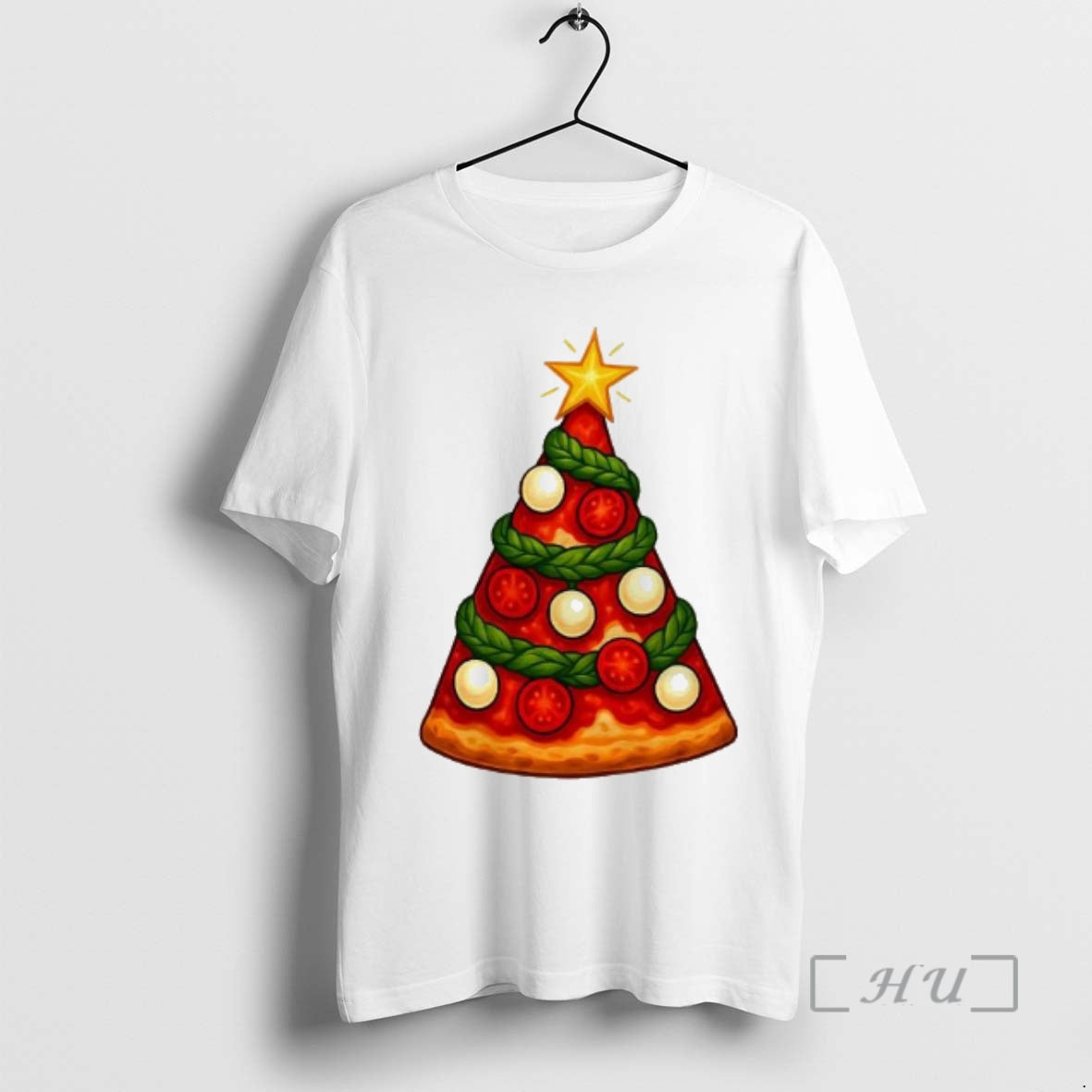 Trending A Slice Of Pizza Christmas Tree Shirt Hoodie Sweatshirt | PurePodTees.com